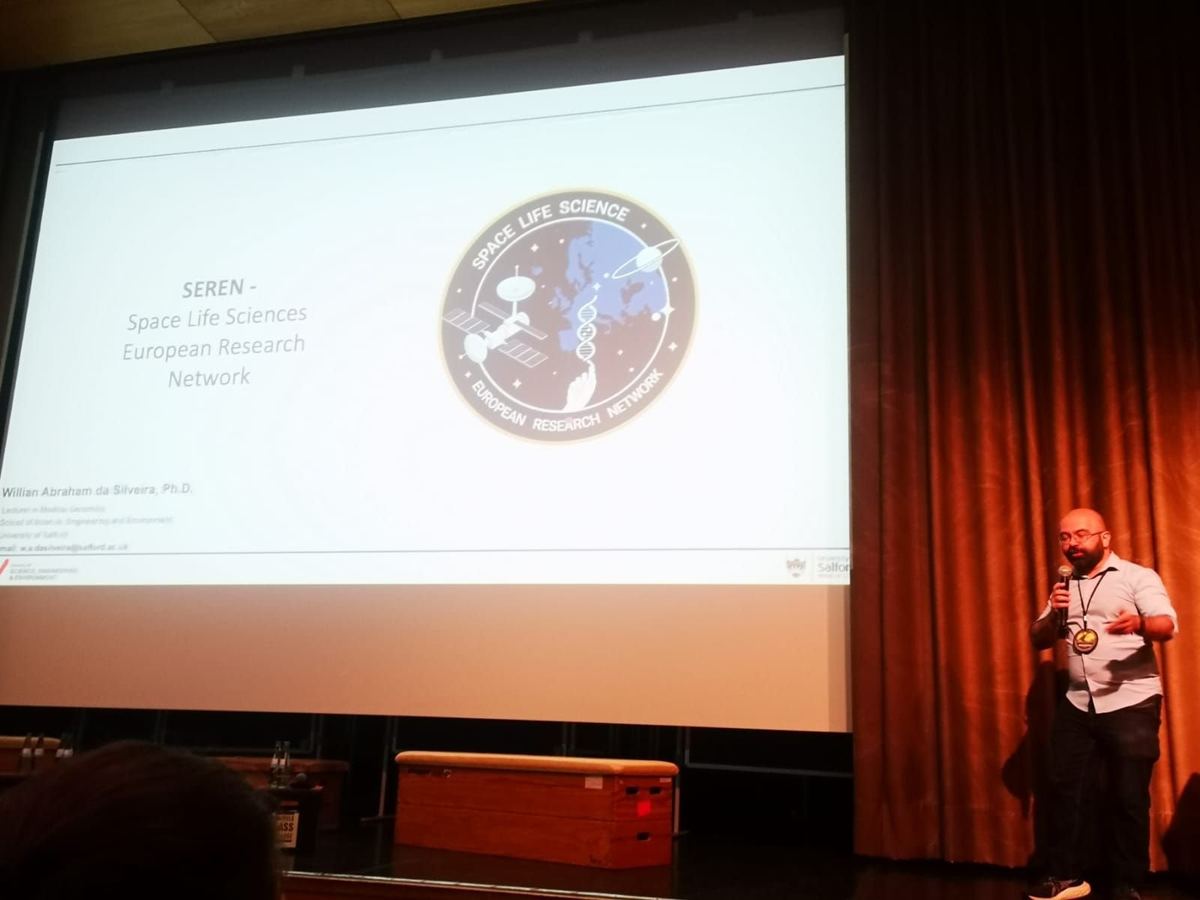 Dr Willian A. da Silveira at the ISGP Science Beyond Earth meeting, Cologne